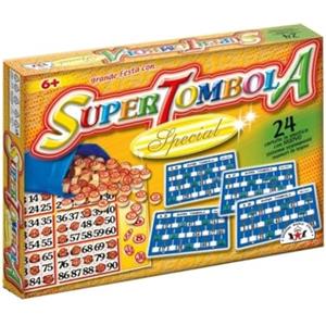Forte Solution Super Tombola, Gioco Tradizionale da Tavolo, Tombola per Tutta la Famiglia con Numeri in Legno (48 Cartelle)