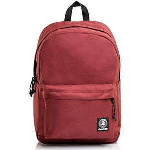 Invicta Zaino Scuola Carlson, Rosso, New Way, Zaino Mono Scomparto con Tasca Porta PC e Tasca Porta Borraccia, Scuola, Unisex