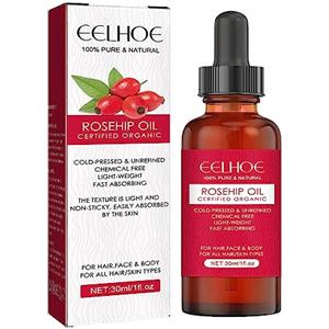 Pekoluta Olio di rosa canina per il viso | Olio per il viso biologico alla rosa canina spremuto a freddo,Olio idratante per la cura della pelle, olio idratante per la cura della pelle 30 ml per Pekoluta