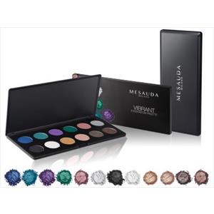 MESAUDA PALETTE VIBRANT 12 OMBRETTI PERLATI MAKE UP EYESHADOW PALETTES TRUCCO TROUSSE TAVOLOZZA