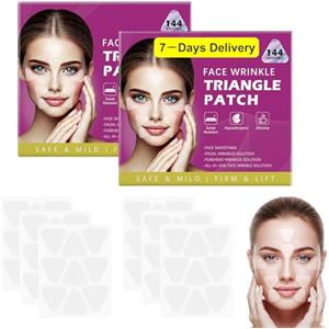 BNOYONERAS Cerotti Antirughe 288 Pezzi Patch Facciali per Fronte, Viso, Cerotti Rughe Viso, anti-Invecchiamento, per Fronte, Occhi e Bocca, Tonifica linee Sottili