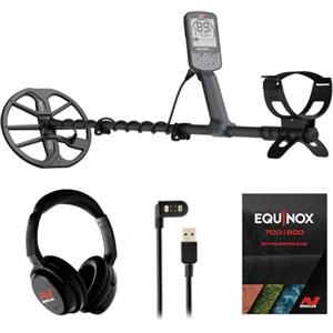 MINELAB Equinox 900 Metal Detector multifrequenza pieghevole per adulti con bobine a doppia D impermeabili EQX da 11 e 6 pollici