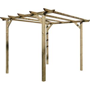 PAPILLON PERGOLA in Legno IMPREGNATO Sintra 3MTX3MT - Gazebo con Pali 90X90