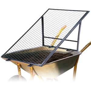 Novatool Colino a terra per carriola, 100 x 50 cm, in acciaio verniciato a polvere, griglia per terra, sabbia, compost, filtro da giardino, griglia in metallo, colino per compost