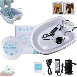 Kouamor Ionic Foot Spa at Home Detox and Cleanse, 2.0 Ionic Foot Spa, Macchina disintossicante professionale per pediluvio ionico, spa per piedi e massaggiatore con riscaldatore, disintossicante per il corpo
