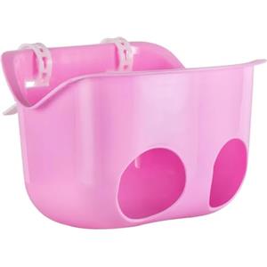 Generisch Bambole seggiolino bicicletta manubrio - Materiale PP rosa 21 x 15 cm durevole cintura di sicurezza fissaggio sicuro bicicletta bambini facile | montaggio anteriore per triciciclo