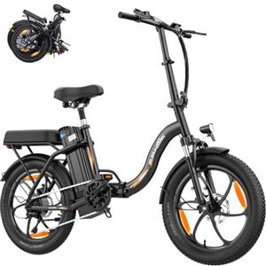 ZAZAWORK 20 Pollici Bici Elettrica Pieghevole 250W Rimovibile Batteria 48V 16Ah fino a 100 km da Pendolarismo per Adulti Uomo Donna, ,47 Nm 7 Velocità, Freni a Disco 768Wh 20x3.0 Fat Tire Urban Electric Bike