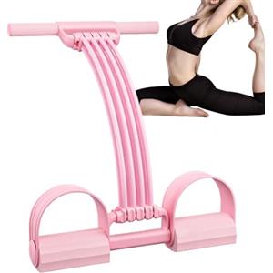 Generico Fascia Elastiche con Pedale, Resistenza Allenamento, Allenatore addominale elastico per la casa, Resistenza Esercizio Fasce per Attrezzatura Casa, Allenatore Addominali per Vita/Bracci/Gambe