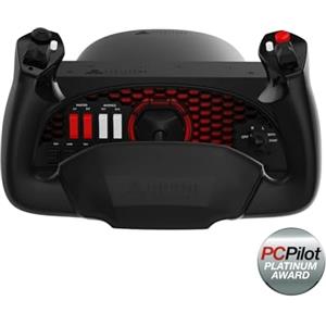 Honeycomb Aeronautical Aerosoft Honeycomb Alpha Flight Controls Flugsimulator-Steuerhorn USB PC Nero