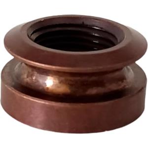 Luwecf Pickup Tail Jack per Chitarra, Pulsante Terminale, Accessori Rotondi in Metallo, Prese di Ricambio per Terminali per Chitarre Acustiche E Bassi, Marrone