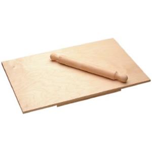 Panetta Casalinghi Tagliere Pizza con mattarello, Legno di Betulla, Beige, 60 x 1.2 x 40 cm