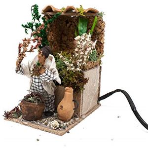 Joy Christmas Pastore per Presepe in Movimento 14 cm x 9 cm La Fioraia 46509