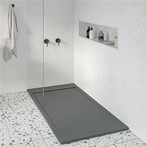 KOES - Piatto Doccia in Resina Serie AMUR - 90x130 - Antracite RAL 7016