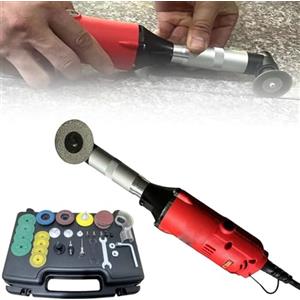 RSPPPJQ Pulitore for l'apertura delle fughe delle piastrelle, velocità: 15000 giri/min, angolo: 90°, regolazione della velocità a 6 velocità, lunghezza del gomito: 11,5 cm e apertura: 5 mm