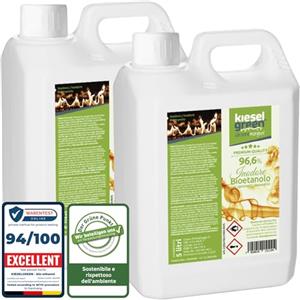 KieselGreen Bioethanolo 10 litri con Fragranza per Caminetto a Etanolo - Bio-etanolo profumato per Ambienti, molte Fragranze - Profumo per Caminetto a bioetanolo da Interno o da Tavolo N10