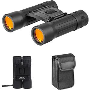 Mediawave Store - Binocolo Professionale 10x25 Compatto, Mini Binocolo Tascabile e Pieghevole, Cannocchiale, Mini Binocolo per per Bird Watching, Viaggi, Sport