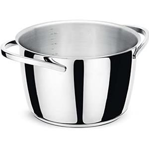 Giannini Kuoka Pentola 6,1 litri ø 24 x h 15 cm Acciaio Inox Adatta all'induzione