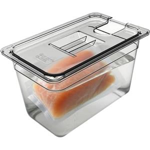 Generisch Sous Vide - Contenitore con coperchio, trasparente, per alimenti, resistente al calore, per cucina e ristorante (6 l/11 L)