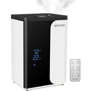 Echos Umidificatore ad ultrasuoni 5 litri WIFI Smart Life App telecomando purificatore aria aria igrometro incorporato display touch LED 12h timer modalità notte caldo o freddo filtro HEPA