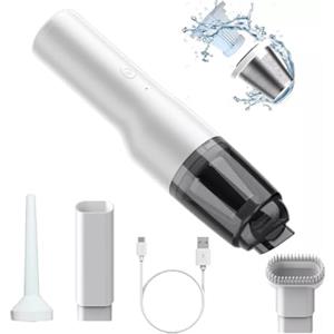 Generico Aspirapolvere Mini Aspirabriciole, Portatile, Potente, 8000pa, Funzione Soffiaggio Aria Gonfiatore, Doppia Velocità, 6000mAh, Aspirapolvere Senza Fili, Casa, Cani, Camper, Filtro Hepa Lavabile