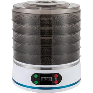 Gaabungky Disidratatore alimentare in acciaio inox compatto e portatile 5 piani disidratatore regolatore di temperatura da 95 a 158 ℉ Elettrico alimentare Essiccatore per famiglie, ospiti, negozi di frutta