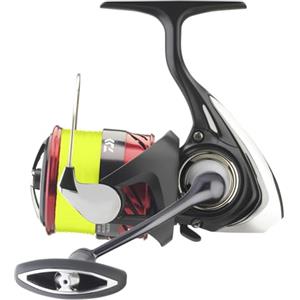 DAIWA 23 NINJA LT 4000-C, Pre-Bobinato con Treccia Gialla J-Braid X4 da 0.23mm, Mulinello da pesca spinning, Frizione Anteriore, 10006-400