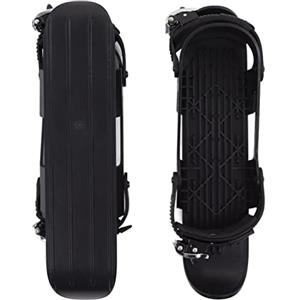ARTOCT Mini Pattini da Sci, Scarpe da Sci Regolabili per Snowboard Pattinaggio su Ghiaccio Taglia Unica per Tutti gli Adulti Sport Invernali Piste da Discesa (Nera)