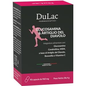 DULÀC FARMACEUTICI 1982 Dulac - Glucosamina, Condraitina e Artiglio del Diavolo, 90 capsule, Integratore per Articolazioni e Cartilagini con Boswellia, MSM, Collagene, Condroitina, Vitamina C, Made in Italy