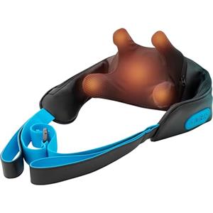 HoMedics Massaggiatore per Collo con Calore - Dispositivo massaggiante senza fili per collo e spalle, con 2 livelli di intensità, 4 testine rotanti - Sollievo dal Stress - Lenitivo