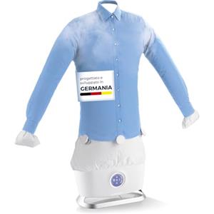 CLEANmaxx Ferro da stiro automatico con funzione vapore | Innovativo macchina da stiro per camicie e camicette | Più delicato dell'asciugatrice e del ferro da stiro, 2 programmi, display touch