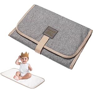 Pewell Materassino portatile per fasciatoio, pieghevole, portatile, per viaggi, borsa per pannolini fasciatoio, regalo per baby shower, essenziali per neonati, Pewell