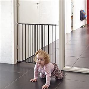 Safetots Cancello di sicurezza a vite estensibile in metallo per cancelletto per scale per bambini, bianco, 62,5 cm - 106,8 cm, cancelletto di sicurezza per bambini, barriera di sicurezza per bambini