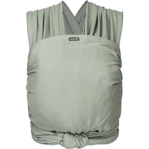 Hoppediz Fascia elastica per neonati dalla nascita - 100% lana da costruzione biologica (GOTS) - Salvia 4,60 m, verde