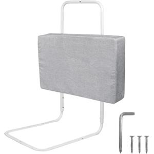Froadp 60cm Lettino Laterale Anticaduta Sponda Letto Soft Pack per Bambini in Lino Ringhiere per Bambini Sponda Letto Portatile Regolabile in Altezza Protezione Bordo Letto per Lettino(Grigio Lino)