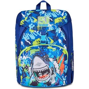Seven SJ Gang Zaino Scuola Primino, Blu, SharkStory, Mono Scomparto, Zaino Scuola e Tempo libero, Scuola Elementare, Bambino