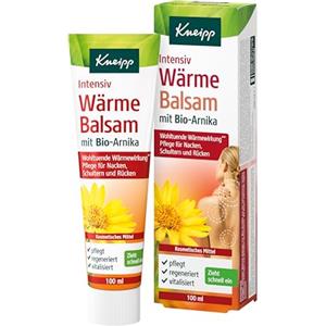 Kneipp Balsamo termico con arnica, benefico dopo attività fisiche, effetto termico dermatologicamente confermato, per collo, spalle e schiena, 100 ml