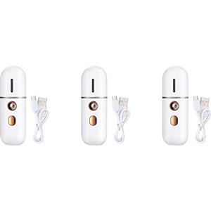 Fegtrty 3 vaporizzatori facciali portatili, mini umidificatore facciale USB, spruzzatore facciale nano-, macchina per nebulizzazione a per viso