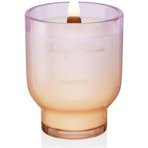 M&SENSE Grandi Candela Profumata 470g Tuberosa al Chiaro di Luna con Stoppino Scoppiettante, 110H Dura, Cera di Soia Non Tossico Candele, Vetro Design Room Decor, Regalo di Lusso per Donne/Natale
