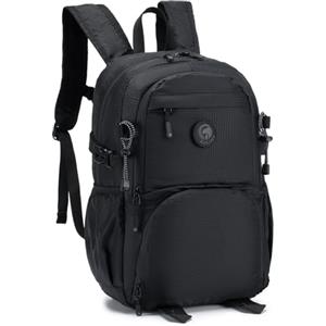 BAGZY Zaino 40x30x20 Bagaglio a Mano Wizzair 40x30x20 per Aereo Zaino da Viaggio Pieghevole Zaini Bagaglio a Mano Impermeabile Zainetto Uomo per cabina Lavoro Casual Università Donna Nero