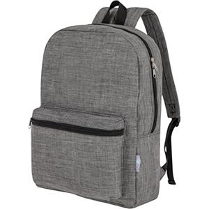Baroni Home Zaino a Spalla Foderato con Braccioli Regolabili e Manico, Borsa Unisex da Viaggio, Scuola, Vacanza Capiente con Tasca Frontale, 20L,10X46X39 cm, Grigio
