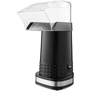 Nictemaw Macchina per popcorn ad aria calda, 1200 W, per la casa, colore: nero
