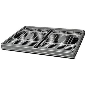 CEP Cassa Pieghevole in Polipropilene Grigia - Capacità 32L, Dimensioni 475x350x235mm, Portata Massima 16kg