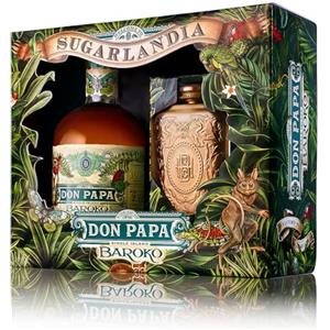 Don Papa BAROKO 40% Vol. 0,7l in Giftbox with Hip Flask