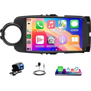 Asudaro 9 Android 14 Autoradio 2 din per Toyota Yaris Grmn 2012-2017 Navigatore Schermo Per Auto Carplay Wireless Android Auto Autoradio Bluetooth stereo GPS WiFi FM RDS AHD Camera 2+32G