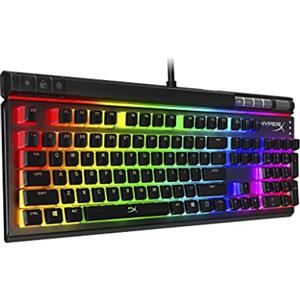 HyperX Alloy Elite 2, Tastiera Meccanica da Gaming Cablata, Illuminazione RGB, Telaio in Alluminio, 80 Milioni di Pressioni Garantite, Cavo USB-C, 3 Dispositivi Collegabili, Layout Inglese, Nera