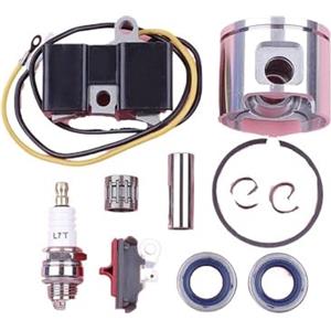 LIWaaGe Adatto for Hus 61 Jonse- 630 Motosega Bobina di accensione Kit pistone da 48 mm Interruttore di arresto Paraolio Cuscinetto candela