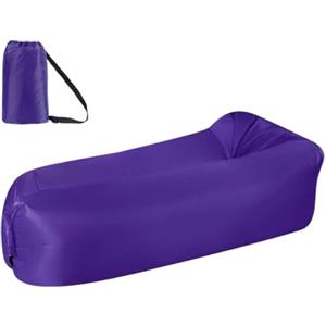 ENEN Divano Gonfiabile Portatile, Divani Gonfiabili Divano ad Aria Impermeabile e Anti-Perdite Inflatable Sofa per Viaggi Campeggio Giardino Piscina Festa in Spiaggia (Viola scuro,Taglia unica)
