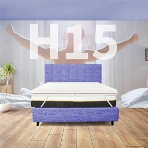 Comfy Line TOPPER RIGIDO singolo 80X195 Cm, Topper A ZONE DIFFERENZIATE ortopedico Anche per pesi extra ALTO 15 Cm | Topper sfoderabile anallergico con elastici- MOD. FISIO A ZONE H15