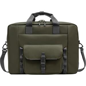 HP Borsa Modulare per Notebook fino a 15.6, 3 Prodotti in 1, Tasche Interne e Esterne, Vani Imbottiti, Resistente all'Acqua, Tracolla Removibile, Creata con Materiale Riciclato, Grigia/Verde