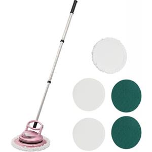 Caskunbsy Mop Rotante Elettrico Lucidatrice per Pavimenti, Lavapavimenti Elettrico Ceratore per Piastrelle, Spazzola Macchina per Pulizia per Bagno, Cucina e Pavimenti Auto